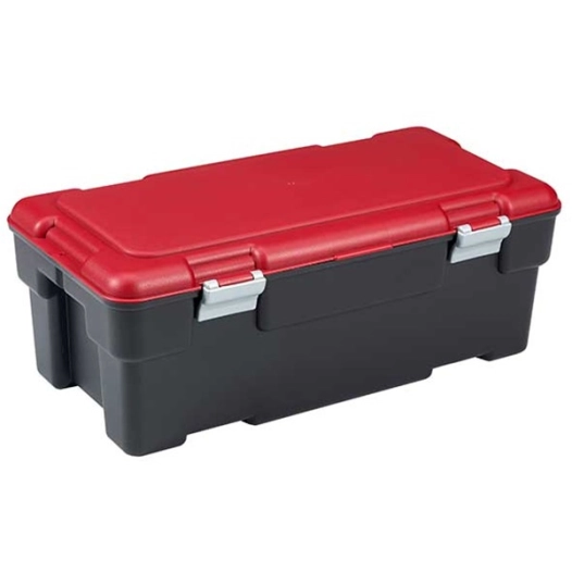 coffre de rangement voyager 65 l 80.5 x 43 x h30.5 cm noir-rouge - keter