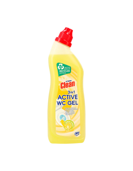 Nettoyant WC Citron 3-en-1 Nettoyage puissant et fraîcheur citronnée - AT HOME CLEAN