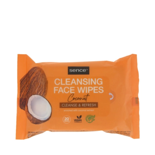 lingettes démaquillantes coco, 20 unités