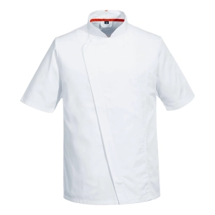 veste de cuisine maille pro manches courtes - taille xxl - blanc - portwest