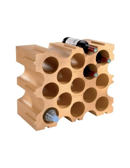 Casier à bouteilles en polystyrène 15 bouteilles 50 x 26 x 43