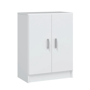 armoire polyvalente, 2 portes, blanche