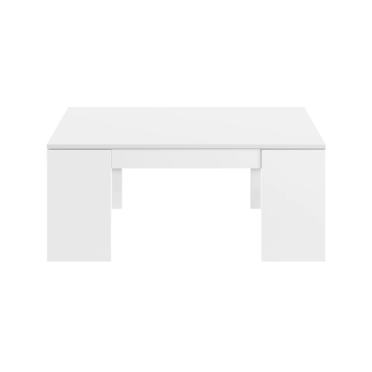 table basse levable, blanc brillant