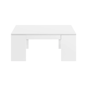 table basse levable, blanc brillant
