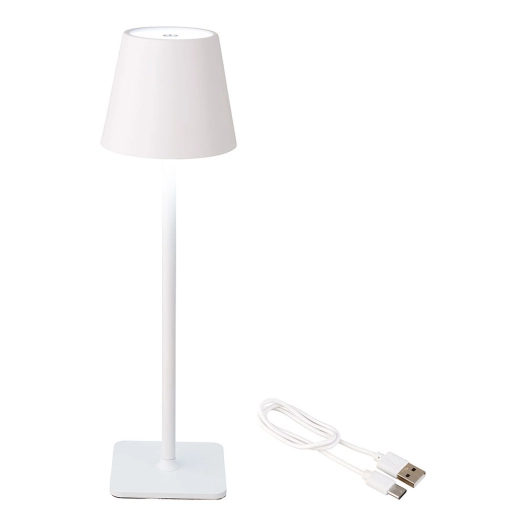 lampe led blanche de 37cm pour intérieur et extérieur rechargeable 894378