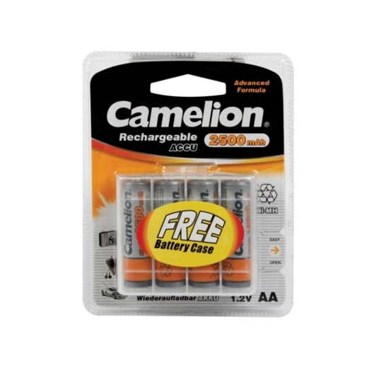 nimh r06 1.2v-2500mah (4/carte) - boîte de rangement gratuite