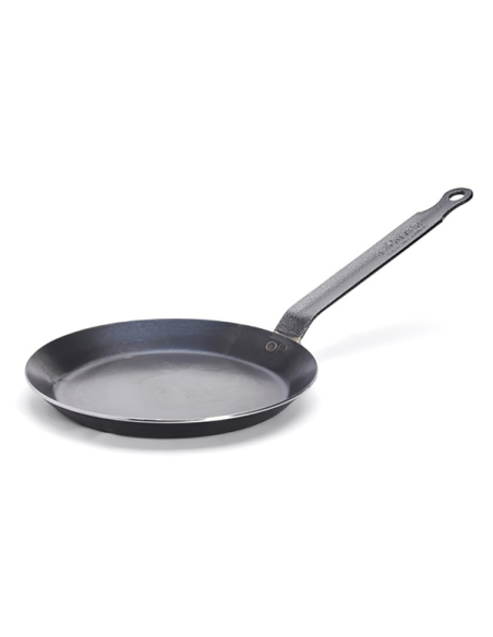Crêpière De Buyer Force Blue 18cm Acier carbone robuste, cuisson rapide - De Buyer