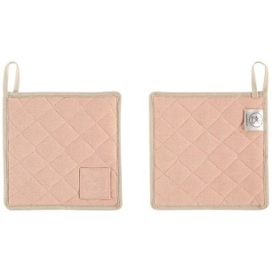 lot 2 maniques 20 x 20 cm saumon - coton recyclé - witloft