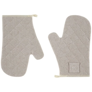 lot 2 gants de cuisine sable - coton recyclé - witloft