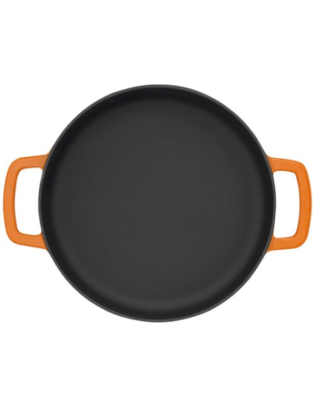 Poêle Combekk Sous-Chef Orange Fonte recyclée, double anse, 24 cm - COMBEKK