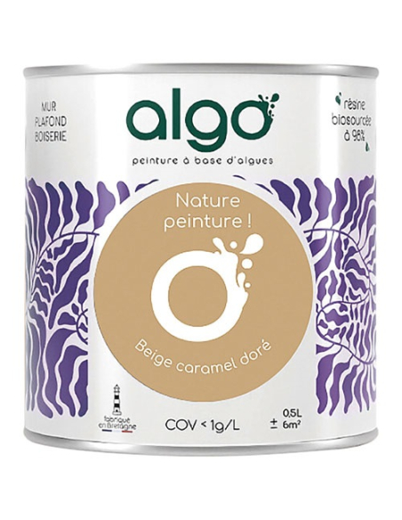 peinture écologique 0.5 l beige caramel doré - algo