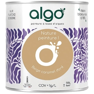 peinture écologique 0.5 l beige caramel doré - algo