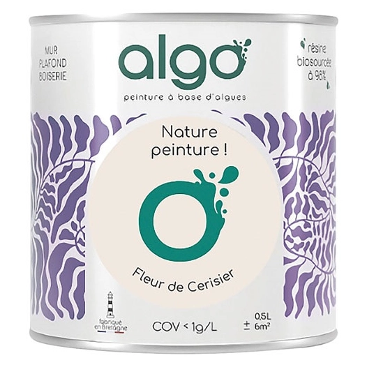 peinture écologique 0.5 l beige fleur de cerisier - algo
