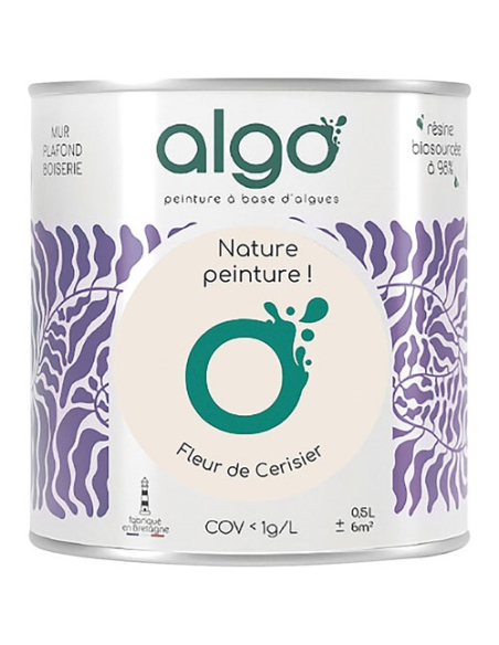 peinture écologique 0.5 l beige fleur de cerisier - algo