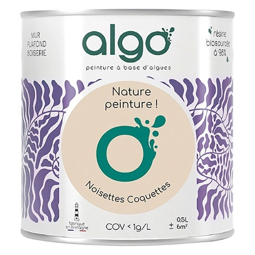 peinture écologique 0.5 l beige les noisettes coquettes - algo