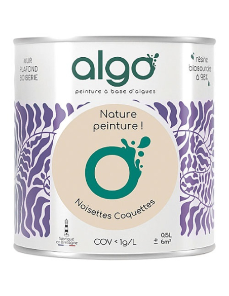 peinture écologique 0.5 l beige les noisettes coquettes - algo