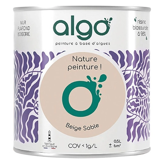 peinture écologique 0.5 l beige sable - algo