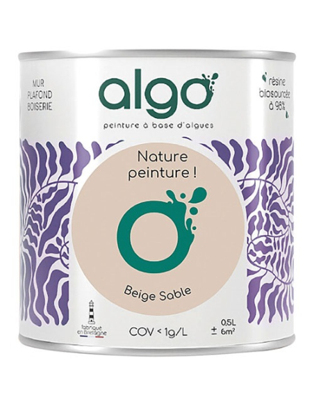 peinture écologique 0.5 l beige sable - algo