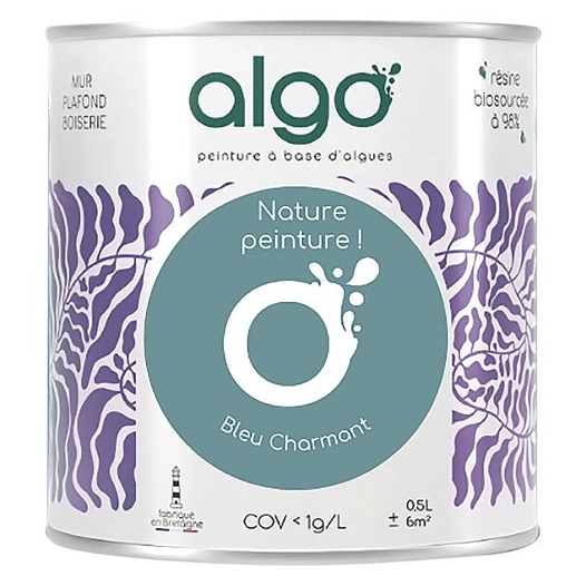 peinture écologique 0.5 l bleu charmant - algo