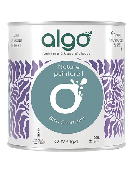 peinture écologique 0.5 l bleu charmant - algo