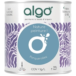 peinture écologique 0.5 l bleu porquerolles - algo