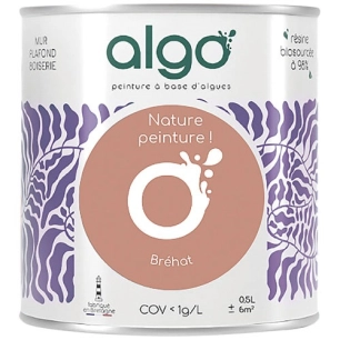 peinture écologique 0.5 l rose bréhat - algo