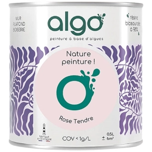 peinture écologique 0.5 l rose tendre - algo