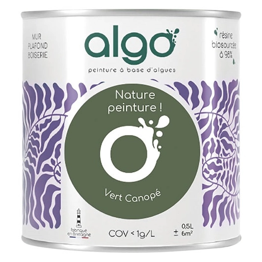 peinture écologique 0.5 l vert canopée - algo