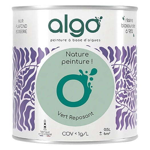 peinture écologique 0.5 l vert reposant - algo