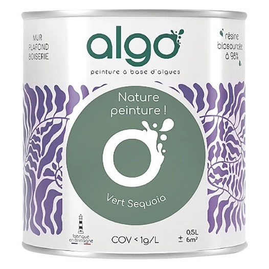 peinture écologique 0.5 l vert séquoia - algo