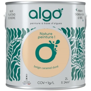 peinture écologique 2 l beige caramel doré - algo