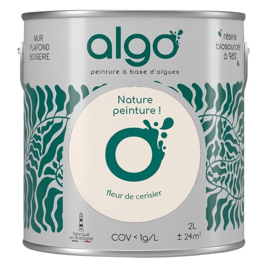 peinture écologique 2 l beige fleur de cerisier - algo