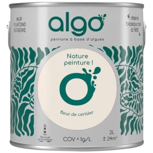 peinture écologique 2 l beige fleur de cerisier - algo
