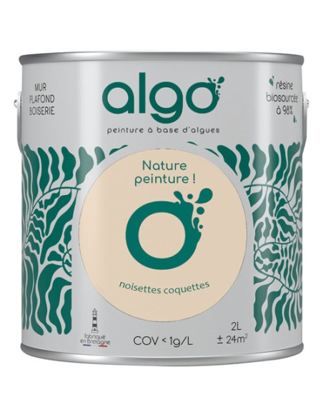 peinture écologique 2 l beige les noisettes coquettes - algo