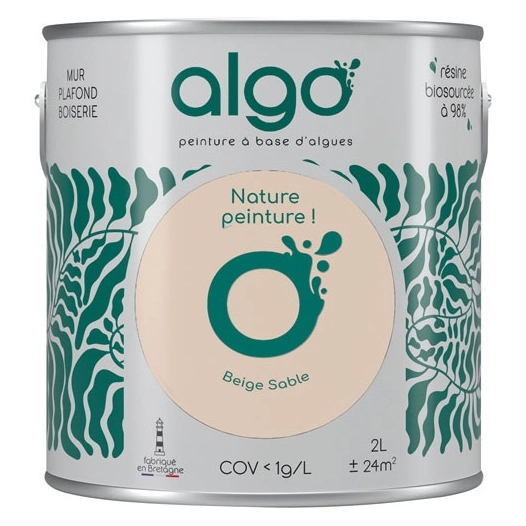 peinture écologique 2 l beige sable - algo
