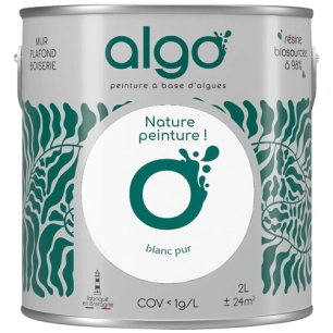 peinture écologique 2 l blanc pur - algo