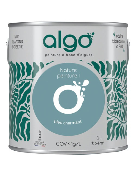 peinture écologique 2 l bleu charmant - algo