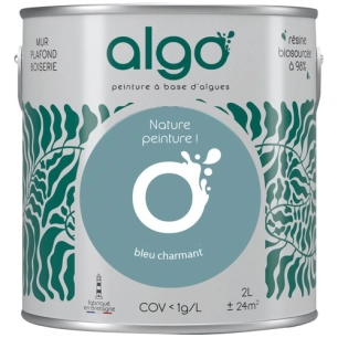 peinture écologique 2 l bleu charmant - algo