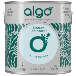 peinture écologique 2 l bleu ciel aquarelle - algo