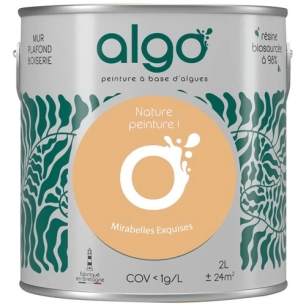 peinture écologique 2 l jaune mirabelles exquises - algo