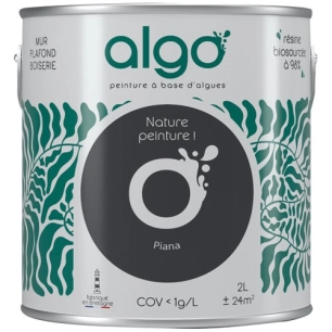 peinture écologique 2 l noir piana - algo