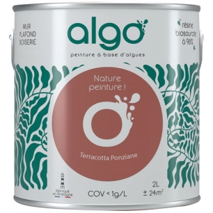 peinture écologique 2 l terracotta ponziane - algo