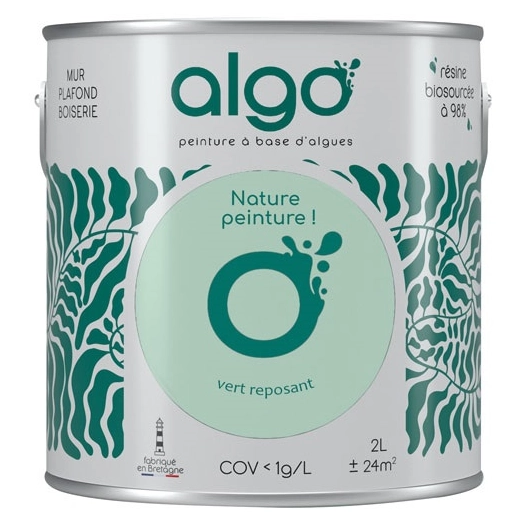 peinture écologique 2 l vert reposant - algo