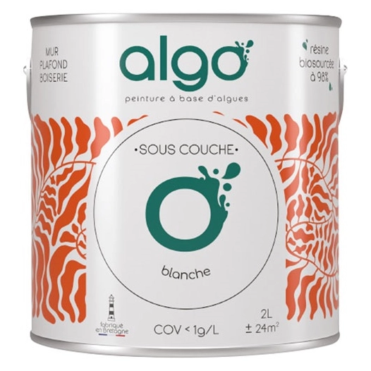 peinture sous couche écologique 0.5 l blanc - algo