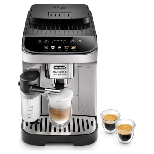 robot cafe magnifica evo commande tactile 4 recettes fonction latte reg - delonghi