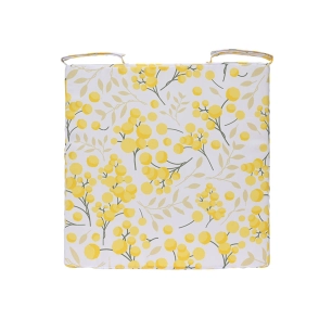 coussin carré en polyester imprimé, extérieur, 40 x 40 x 4 cm