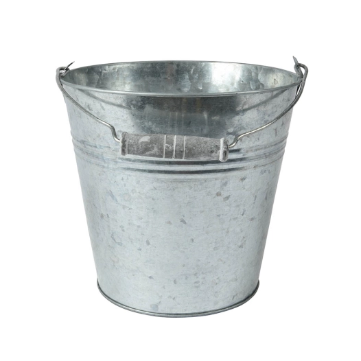 seau en zinc, pour extérieur ø18 x 17 cm