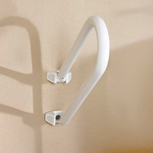 poignée de sécurité tournante, aluminium blanc, 52,5 x 21 x 20 cm