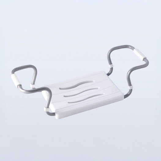 siège de bain réglable (minimum 55 cm, maximum 70 cm), blanc, taille 55-70 x 26 x 18,7 cm