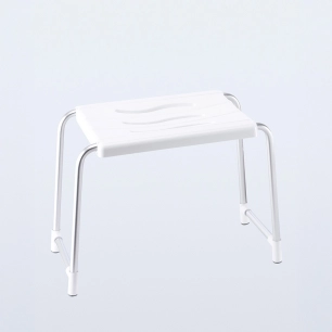 tabouret de salle de bain, blanc, 50 x 24 cm